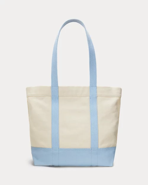 lauren ralph lauren Bolso tote de loneta con Polo Bear para mujer | Ralph Lauren® ES Libre de impuestos