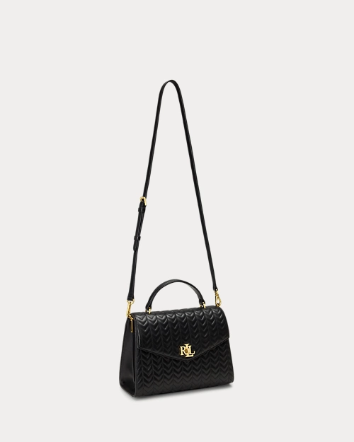lauren ralph lauren Bolso satchel Farrah mediano de piel para mujer | Ralph Lauren® ES Grandes ahorros