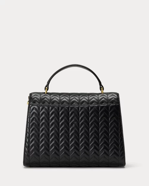 lauren ralph lauren Bolso satchel Farrah mediano de piel para mujer | Ralph Lauren® ES Grandes ahorros