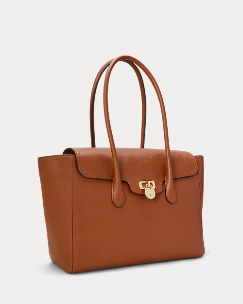 lauren ralph lauren Bolso satchel Tanner grande de piel para mujer | Ralph Lauren® ES Precio ultrabajo
