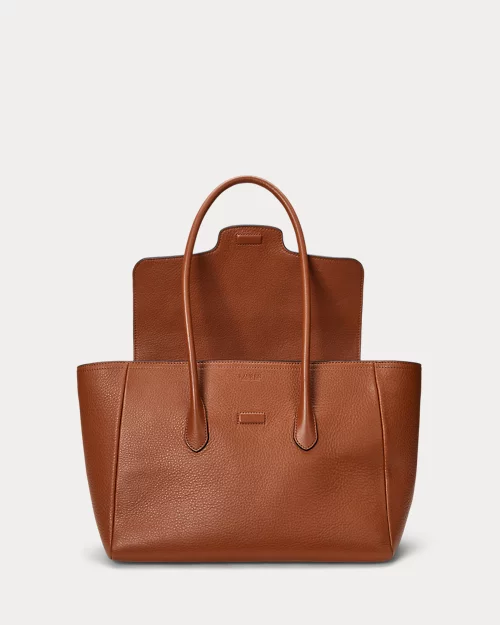 lauren ralph lauren Bolso satchel Tanner grande de piel para mujer | Ralph Lauren® ES Precio ultrabajo