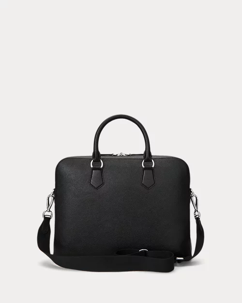 lauren ralph lauren Bolso de viaje de piel granulada para hombre | Ralph Lauren® ES Rebajas baratas