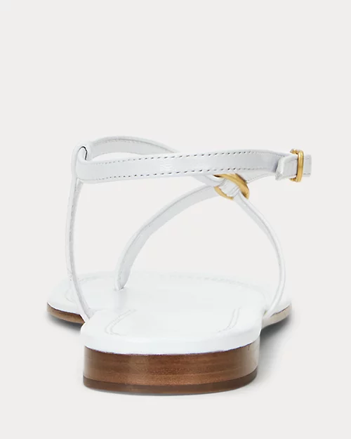 lauren ralph lauren Sandalia de piel con anilla para mujer | Ralph Lauren® ES Precio de fábrica