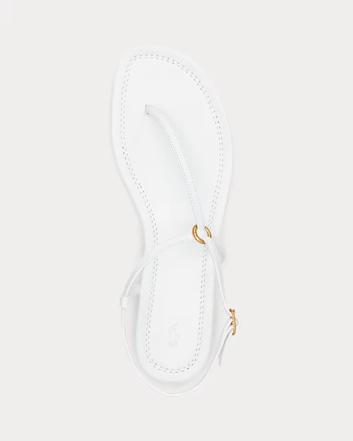 lauren ralph lauren Sandalia de piel con anilla para mujer | Ralph Lauren® ES Precio de fábrica