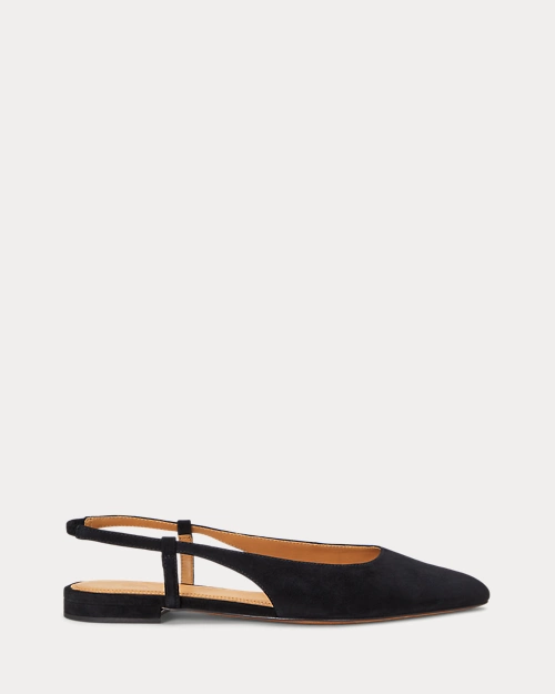 lauren ralph lauren Zapato plano destalonado de ante para mujer | Ralph Lauren® ES