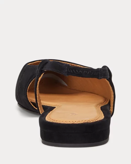 lauren ralph lauren Zapato plano destalonado de ante para mujer | Ralph Lauren® ES Promoción trimestral