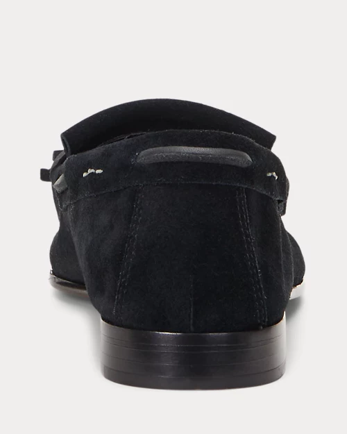 lauren ralph lauren Mocasín de ante con ribete de flecos para mujer | Ralph Lauren® ES Liquidación