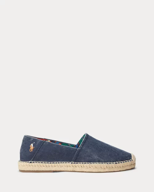 lauren ralph lauren Alpargata Cevio de loneta lavada para hombre | Ralph Lauren® ES