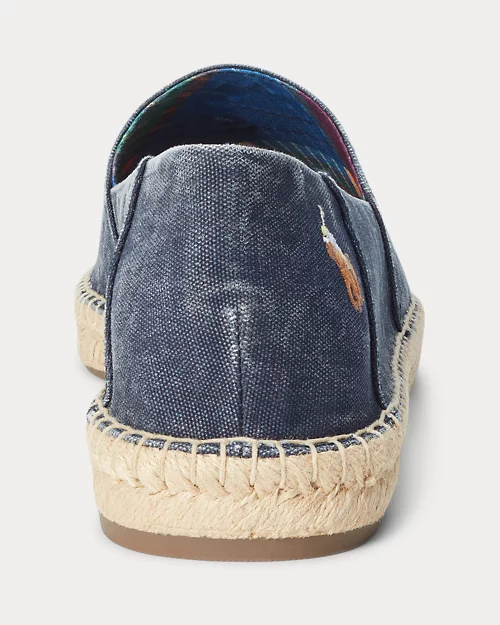 lauren ralph lauren Alpargata Cevio de loneta lavada para hombre | Ralph Lauren® ES Tienda de fábrica