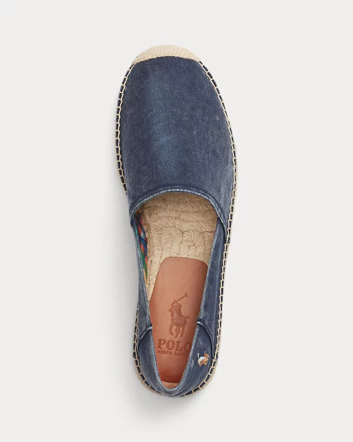 lauren ralph lauren Alpargata Cevio de loneta lavada para hombre | Ralph Lauren® ES Tienda de fábrica