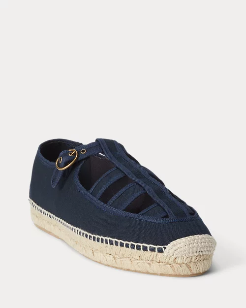 lauren ralph lauren Alpargata de loneta con muesca para mujer | Ralph Lauren® ES Precios de Black Friday