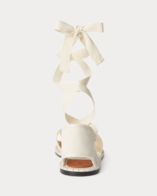 lauren ralph lauren Alpargata de loneta con cordones para mujer | Ralph Lauren® ES Descuentos del mes