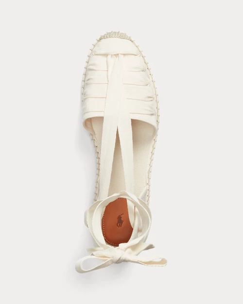 lauren ralph lauren Alpargata de loneta con cordones para mujer | Ralph Lauren® ES Descuentos del mes