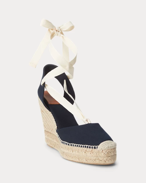 lauren ralph lauren Alpargata de loneta con cuña para mujer | Ralph Lauren® ES Oferta exclusiva