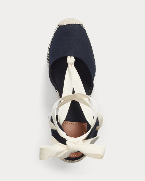 lauren ralph lauren Alpargata de loneta con cuña para mujer | Ralph Lauren® ES Oferta exclusiva