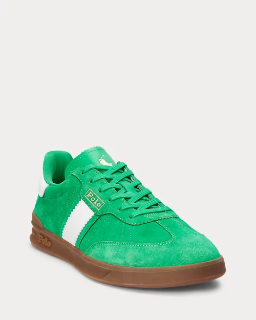 lauren ralph lauren Deportiva Heritage Aera de ante para mujer | Ralph Lauren® ES Ofertas de temporada