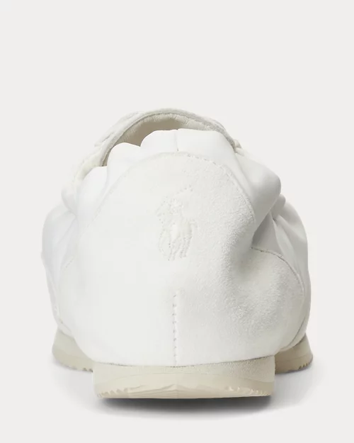lauren ralph lauren Deportiva bailarina de ante con caballo para mujer | Ralph Lauren® ES Ofertas especiales