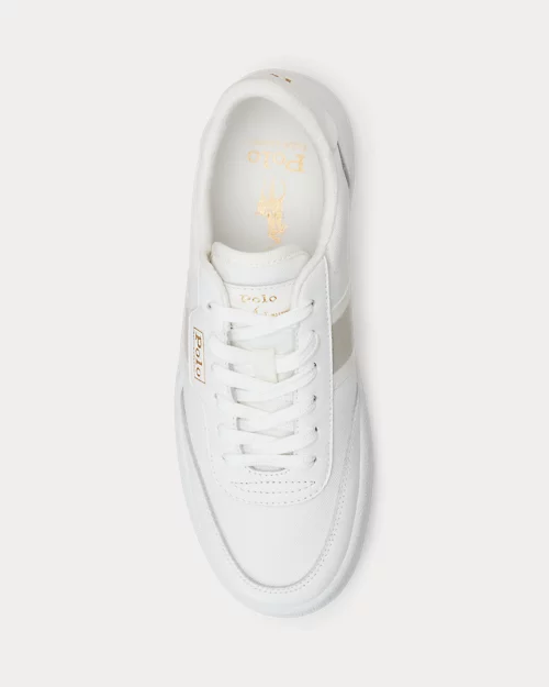 lauren ralph lauren Deportivas Court vulcanizadas con rayas para mujer | Ralph Lauren® ES Rebajas de fin de temporada