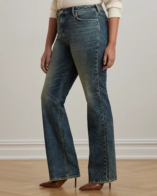 lauren ralph lauren Jeans bootcut de tiro alto para mujer | Ralph Lauren® ES Outlet online