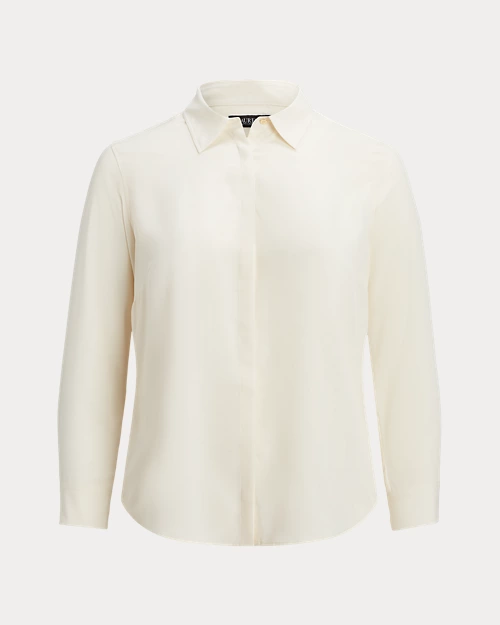 lauren ralph lauren Camisa de crepé para mujer | Ralph Lauren® ES Gran oferta