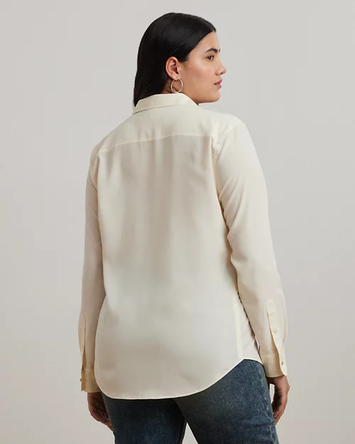 lauren ralph lauren Camisa de crepé para mujer | Ralph Lauren® ES Gran oferta