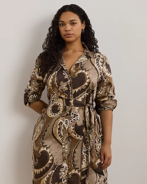 lauren ralph lauren Vestido camisero de sarga para mujer | Ralph Lauren® ES Tienda