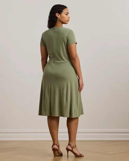 lauren ralph lauren Vestido cruzado de punto jersey para mujer | Ralph Lauren® ES Liquidación
