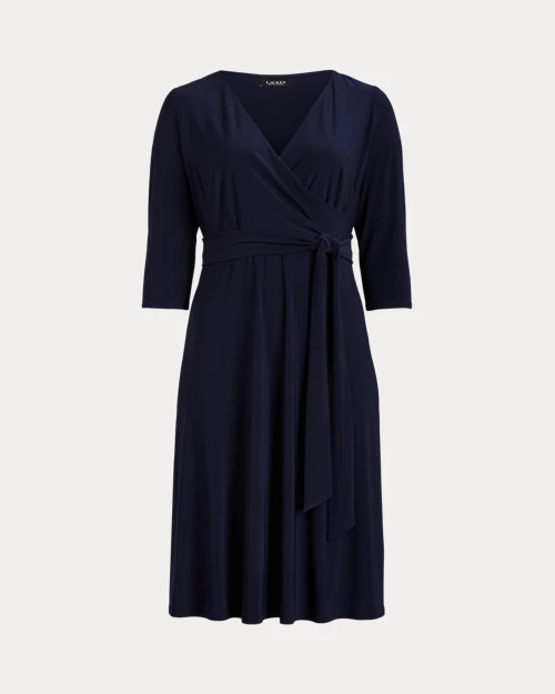 lauren ralph lauren Vestido cruzado de punto jersey para mujer | Ralph Lauren® ES Mejor oferta