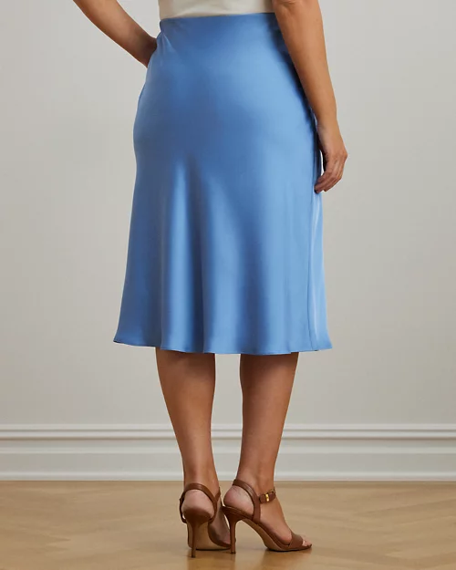 lauren ralph lauren Falda midi de charmeuse de raso para mujer | Ralph Lauren® ES Envío gratis