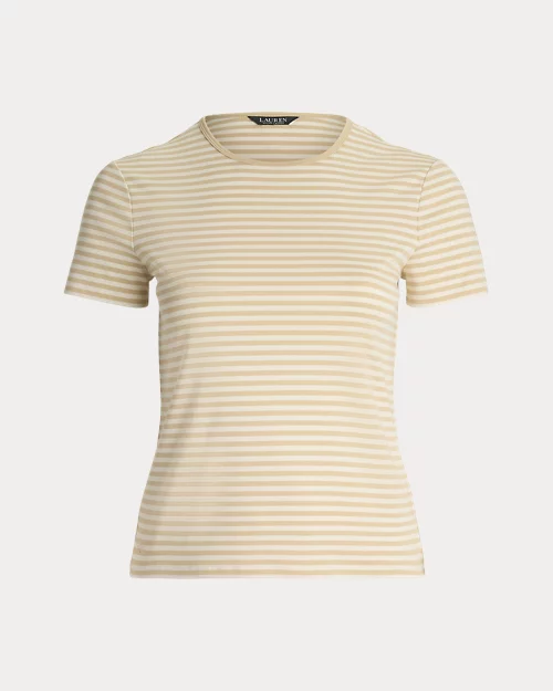 lauren ralph lauren Camiseta de algodón elástico con rayas para mujer | Ralph Lauren® ES Envío gratis