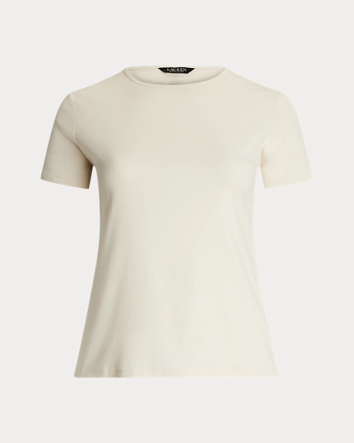 lauren ralph lauren Camiseta de algodón elástico para mujer | Ralph Lauren® ES Últimos 3 días