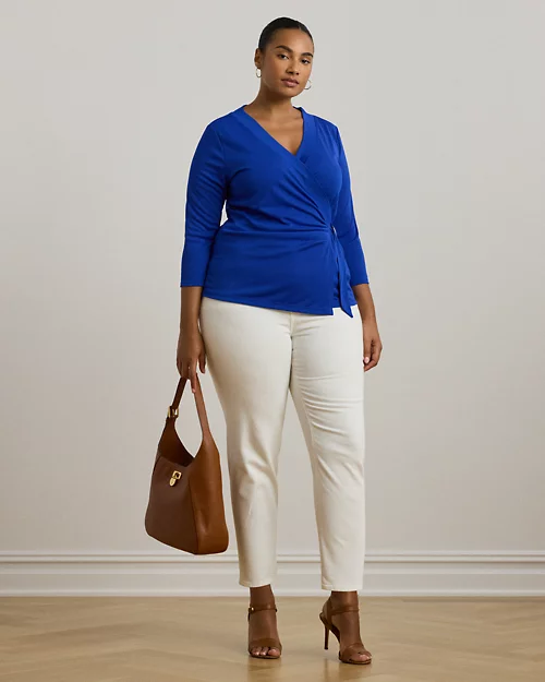 lauren ralph lauren Top de punto elástico para mujer | Ralph Lauren® ES Solo hoy
