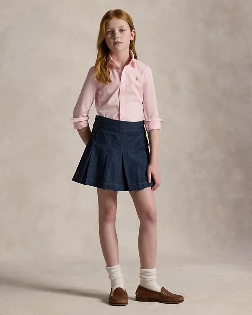 lauren ralph lauren Camisa oxford de algodón para niña | Ralph Lauren® ES Oferta especial de fábrica