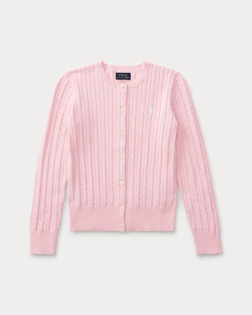 lauren ralph lauren Cárdigan de algodón en punto de ochos para niña | Ralph Lauren® ES Promoción trimestral