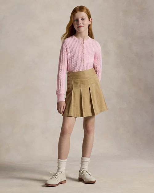 lauren ralph lauren Cárdigan de algodón en punto de ochos para niña | Ralph Lauren® ES Promoción trimestral