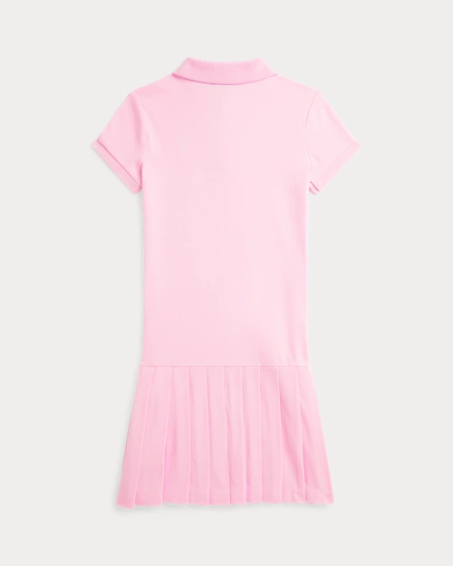 lauren ralph lauren Vestido polo de piqué elástico plisado para niña | Ralph Lauren® ES Solo queda un día