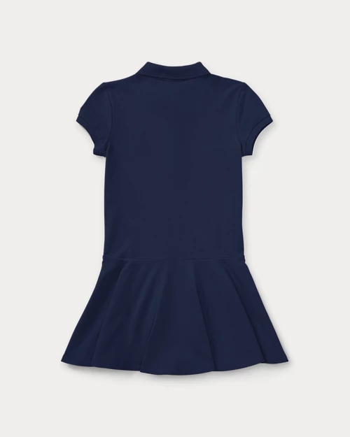 lauren ralph lauren Vestido polo de piqué elástico para niña | Ralph Lauren® ES Superdescuento