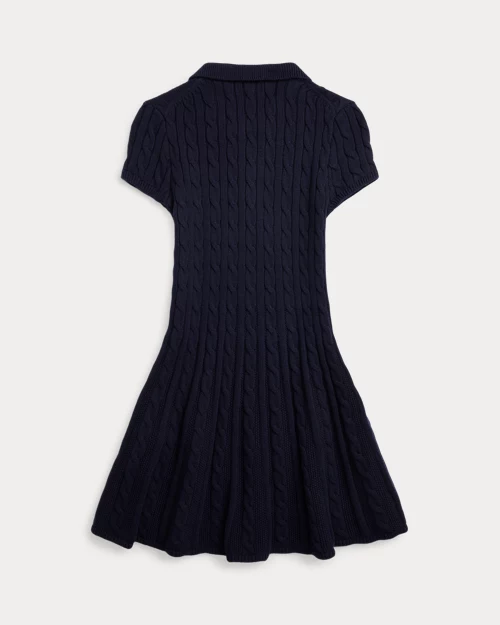 lauren ralph lauren Vestido tipo polo de punto de algodón para niña | Ralph Lauren® ES Envío internacional gratuito