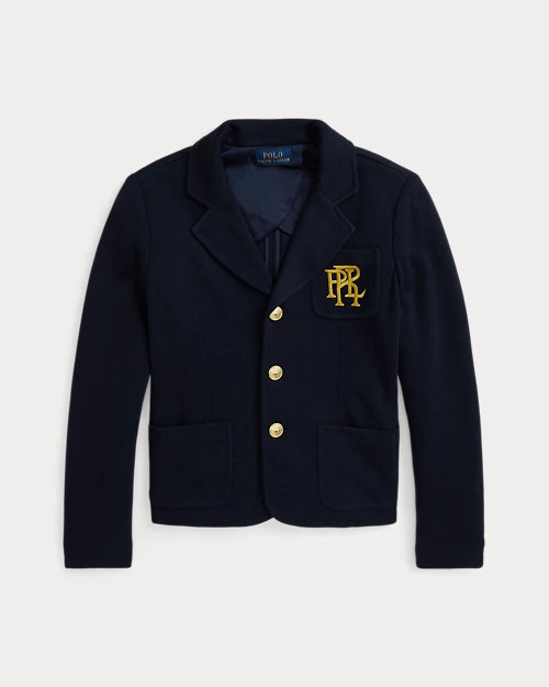lauren ralph lauren Blazer de punto doble con logotipo para niña | Ralph Lauren® ES Descuentos del mes