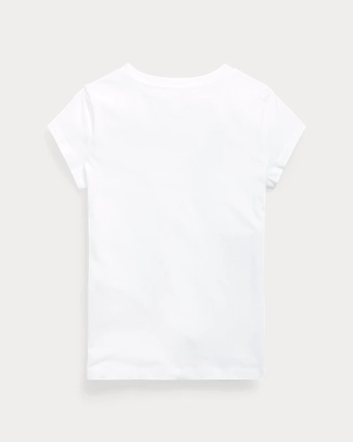 lauren ralph lauren Camiseta de punto jersey de algodón para niña | Ralph Lauren® ES Descuento por venta flash