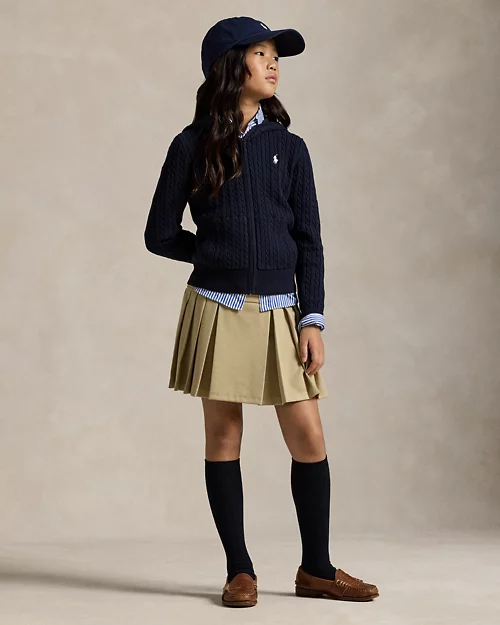 lauren ralph lauren Falda pantalón plisada de ponte para niña | Ralph Lauren® ES