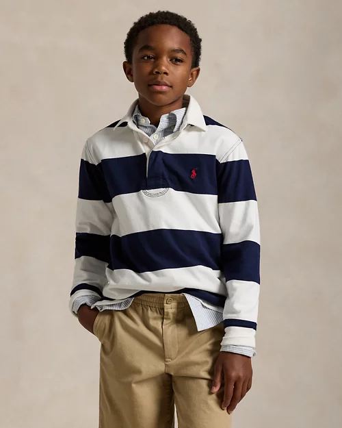 lauren ralph lauren Camiseta de rugby icónica para niño | Ralph Lauren® ES