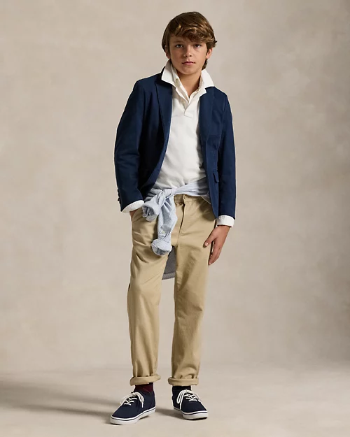 lauren ralph lauren Chaqueta de traje de chino elástica para niño | Ralph Lauren® ES Últimos 2 días