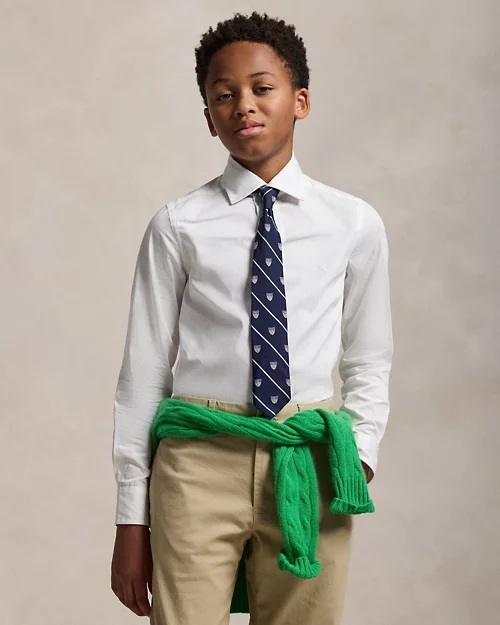lauren ralph lauren Camisa de vestir de paño de algodón para niño | Ralph Lauren® ES