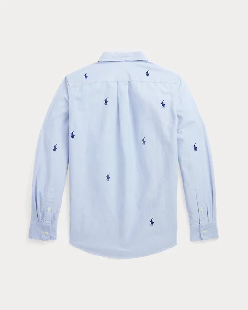 lauren ralph lauren Camisa oxford de algodón con caballo para niño | Ralph Lauren® ES Promoción por tiempo limitado