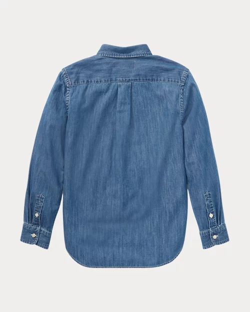 lauren ralph lauren Camisa de cambray de algodón para niño | Ralph Lauren® ES Solo queda un día
