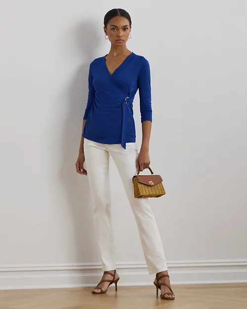 lauren ralph lauren Top de punto elástico para mujer | Ralph Lauren® ES Ahorra y exporta