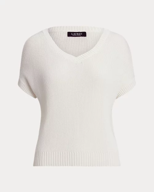 lauren ralph lauren Jersey de manga corta acanalado para mujer | Ralph Lauren® ES Precios de Black Friday