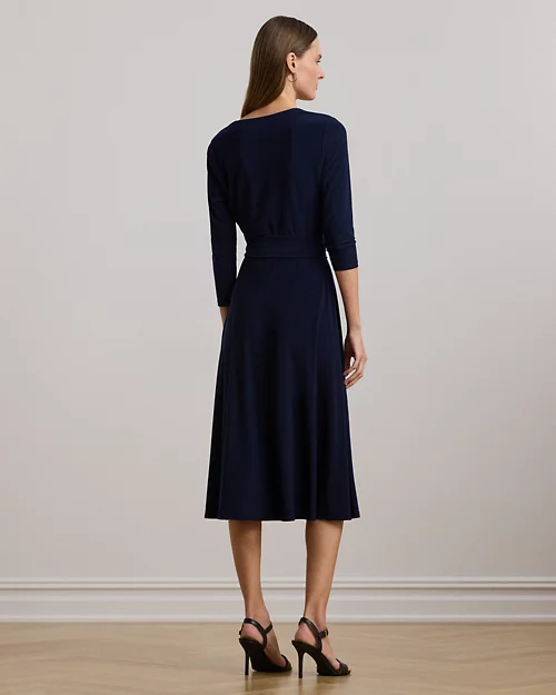 lauren ralph lauren Vestido cruzado de punto jersey para mujer | Ralph Lauren® ES Oferta exclusiva