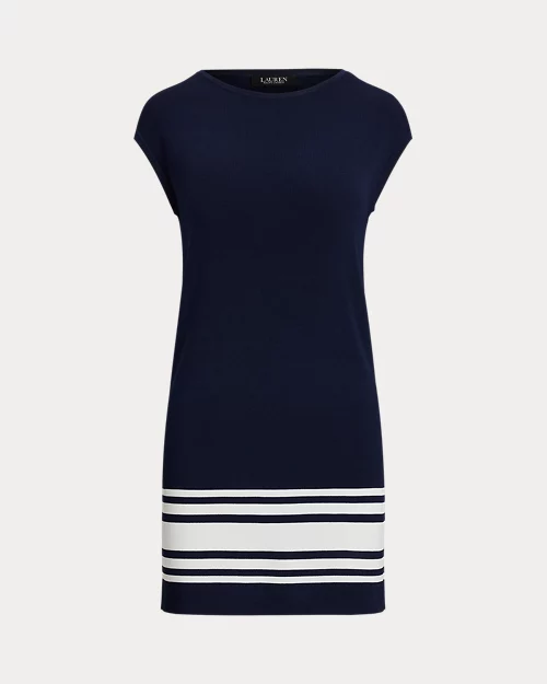 lauren ralph lauren Vestido de punto con manga de casquillo para mujer | Ralph Lauren® ES Descuento por venta flash
